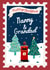 Cute Illustrated Grandparent Christmas Card created by Pearl Studio