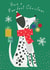 Paw-fect Christmas Card - Dog - Punny created by Laura Darrington Design Ltd.
