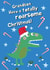Grandson Roarsome Christmas - Punny Dinosaur Card created by @Laura Lonsdale Designs