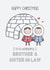 Cute Christmas Card - Brother & Sister-In-Law - Igloo created by Creaternet