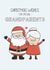 Cute Christmas Card - Grandparents - Mr & Mrs Claus created by Creaternet