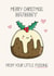 Cute Christmas Card - Mum - Little Pudding created by Creaternet
