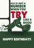 Fun Rugby Birthday Card - TRY Like a Boss created by Bolt + Paper