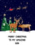 Classic Christmas Card For Son - Deer created by HCD Illustration