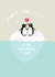 Cute Anniversary Card For Couple - Penguins On Heart created by Pencilface