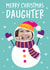 Cute Snowman Christmas Photo Card - Daughter created by Seabird Studio
