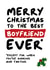Funny Cheeky Christmas Card For Your Boyfriend created by Waffle & Faff