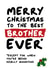 Funny Cheeky Christmas Card For Your Brother created by Waffle & Faff
