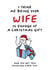 A Funny and Cheeky Christmas Card for your Husband created by Waffle & Faff
