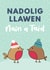 Welsh Christmas Card - Nadolig Llawen created by Draenog Design