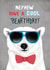 Cool Bear Birthday Card For Nephew - 'Bear'thday Design created by Pencilface