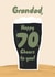 Fun birthday card for your Grandad - 70th Birthday - Cheers to you! created by Pixie Studio