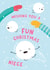 Cute Christmas Card - Niece - Snowball created by Macie Dot Doodles