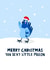 Funny Sexy Pigeon Christmas Card created by Lucy Maggie Designs