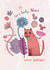 Pretty Birthday Cat - Nature Card - For Niece created by Pencilface