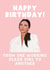 Funny Birthday Card - Victoria Beckham - Working Class Girl created by Pink Peach Cards