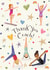 Cute Thank you coach card - Gymnastics - Hand drawn created by Love Lucy Illustration
