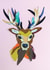 Pretty Paper Crafted Deer Card for Birthday or Christmas created by Little Birds Talk + Paper Hawk