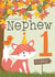 Cute Fox Woodland design - 1 Today - for Nephew created by Juniper and Rose Studio