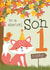 Cute Fox Woodland design - 1 Today - for Son created by Juniper and Rose Studio