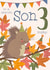 Cute Squirrel Woodland design - 3 Today - for Sons created by Juniper and Rose Studio