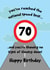 You've Reached The National Speed Limit - Happy 70th Birthday created by @Laura Lonsdale Designs
