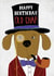 Happy Birthday Old Chap - Posh Dog In A Suit With Pipe created by Pencilface