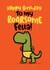 Funny Roarsome Dinosaur in Pants Card - for Husband, Boyfriend, Partner created by Pink wink