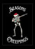 Seasons Creepings Christmas Card - Dabbing Skeleton created by Tony Tree
