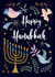 Happy Hanukkah - Pretty Menorah Card created by Paperleaf Studios