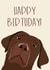 Super cute Birthday dog card - Brown Labrador! created by Jasmin