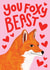 You Foxy Beast - Funny Anniversary Card created by Jane Katherine Houghton