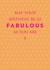 Fabulous Birthday Card - Typography created by Paperlink and Meraki Greeting Cards