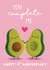 Cute 9th anniversary card - for significant other - you complete me created by Sophie Kent Illustration