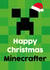 Trendy Minecraft Christmas Card - For Son created by Tiger Feet Creations