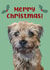 Super Cute Border Terrier Christmas card! created by Jasmin