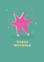 Cute Star Birthday Card - Roller Skates created by Paperlink and Meraki Greeting Cards