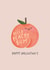 'Hello Peachy Bum' - Cute Peach Card - Valentine's created by Studio Mads