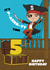Pirate Birthday Card - 5 Today - It's Party Time created by @Cupsie's Creations