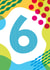 Geometric Birthday Card - 6th Birthday created by Jane Katherine Houghton