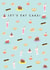 Cute Let's Eat Cake Birthday Card - Cakes & Dessert created by Paperlink and Meraki Greeting Cards