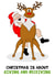 Funny, rude Christmas card - Christmas is about giving and receiving. created by Huzzoo