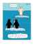Funny Up North Card - Northerner Joke - Penguins & Polar Bear created by Paperlink and Meraki Greeting Cards