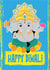 Cute Happy Diwali Card - Cartoon Ganesh created by The Purple Spell