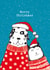 Cute Christmas Card - Cat and Dog created by Paper Bird