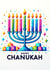 Happy Chanukah! - Colourful Menorah card - Hanukka created by MonkeyChops Design