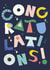 Fun Congratulations Card - Colourful Typography created by Sazerelli Designs