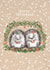 Cute Christmas hedgehogs in a festive bower - Winter Solstice created by Paper Bird