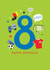 8th Birthday Football Card - Footballer - 8 Years Old Today created by Paperlink and Meraki Greeting Cards