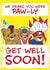 Cute Retro Get Well soon Card created by The Purple Spell